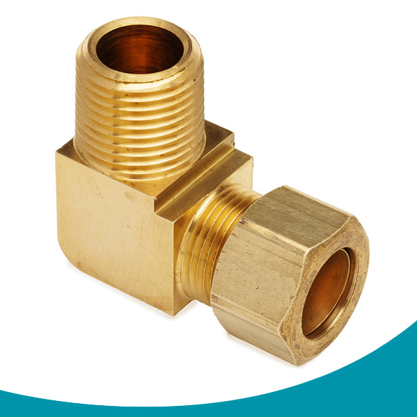 compression fittings barstock male elbow