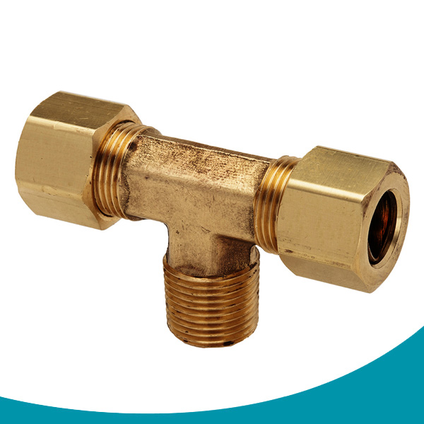 compression fittings male branch tee