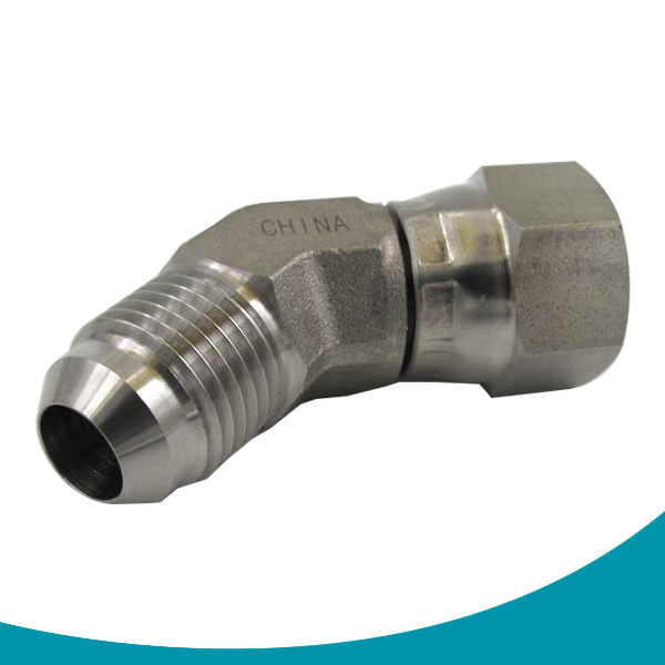 female jic swivel to male 45 elbow stainless steel ss316l pipe fittings