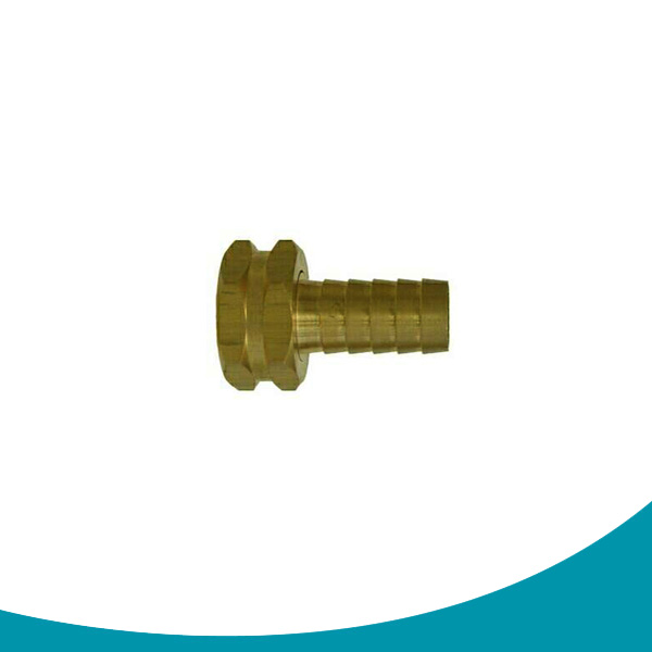 garden hose coupling short shank knurled nut