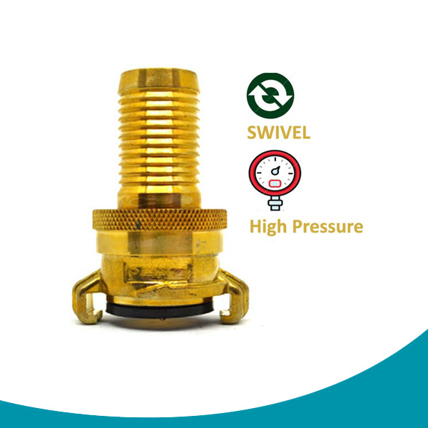 high pressure swivel shank geka couplings