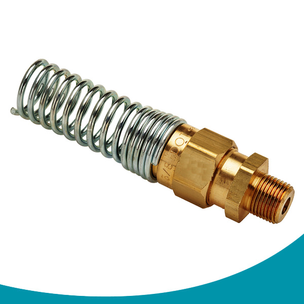 male adapter with spring