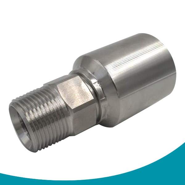 male pipe stainless steel hydraulic crimp fittings