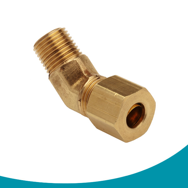 compression fittings 45 degree elbow