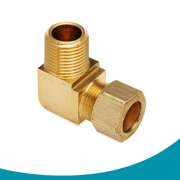 compression fittings barstock male elbow