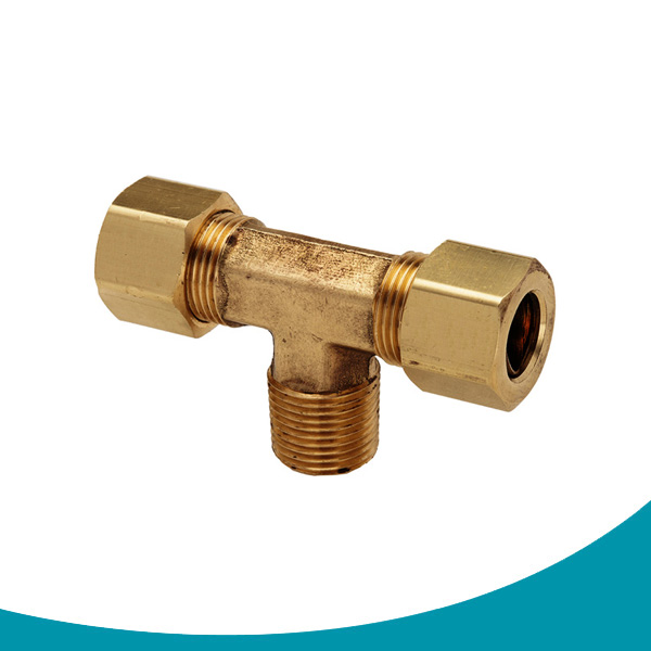 compression fittings male branch tee
