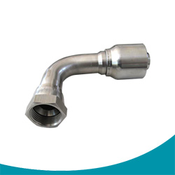 female jic swivel 90 elbow stainless steel crimping fittings