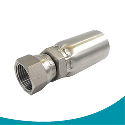 female jic swivel stainless steel swaged one piece hose fittings