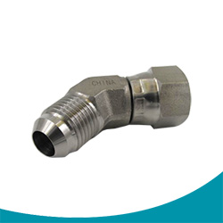 female jic swivel to male 45 elbow stainless steel ss316l pipe fittings