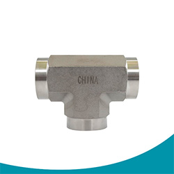 female pipe tee hydraulic fittings and adapters