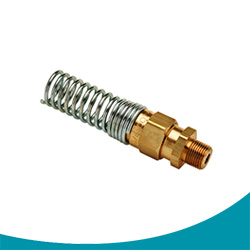 male adapter with spring