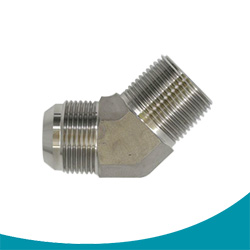 male jic to male pipe 45 degree elbow stainless steel threaded sae hydraulic adapters